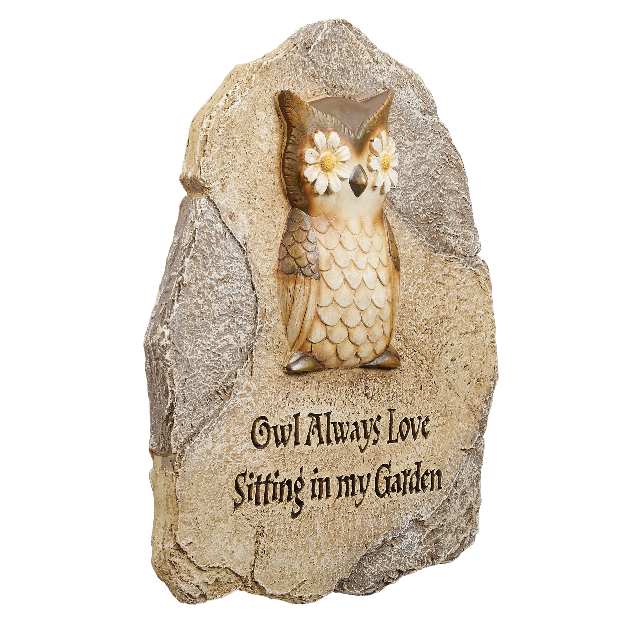 Owl Always Love Sitting in My Garden Stepping Stone