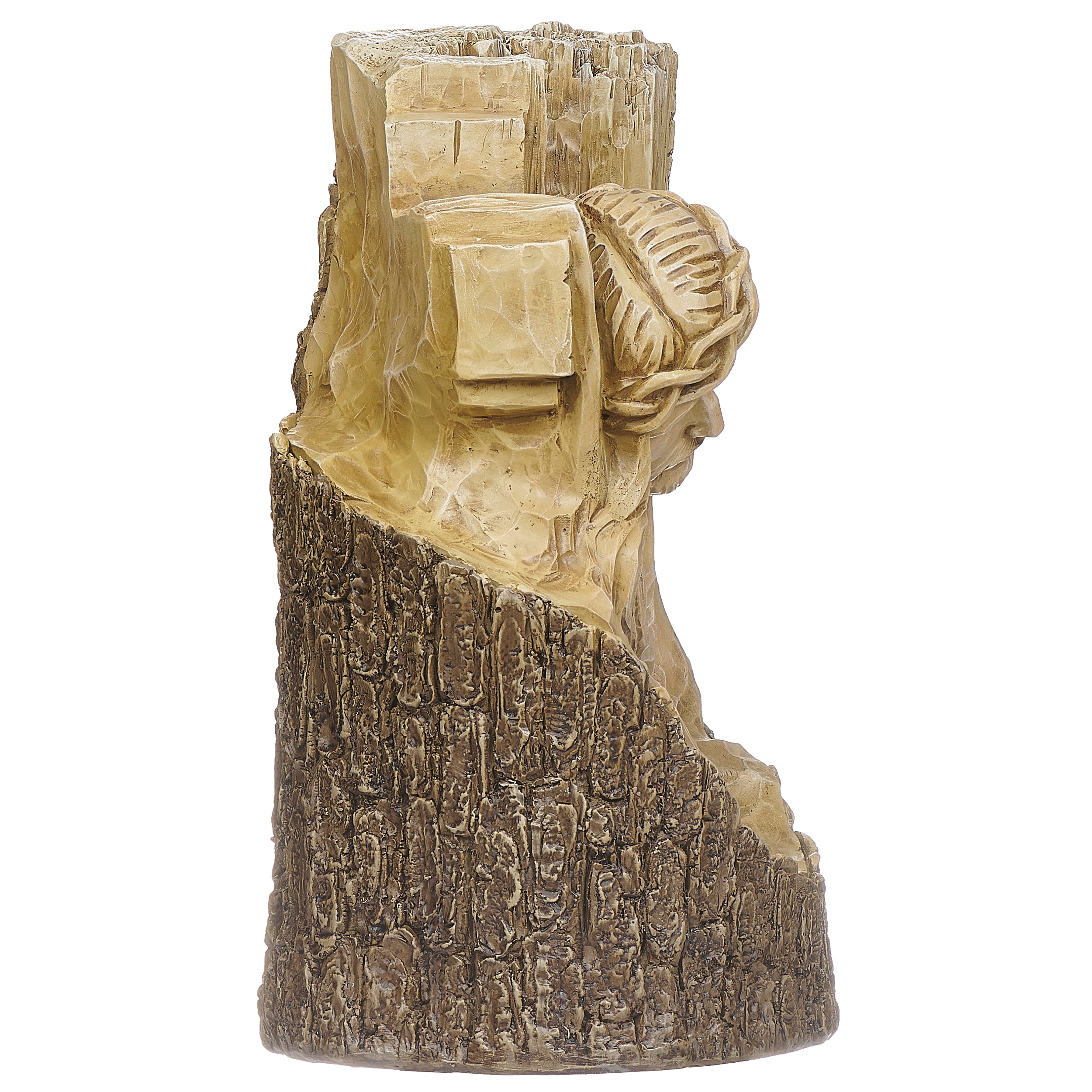 Joseph's Studio Carved-Look Cross with Jesus Garden Statue