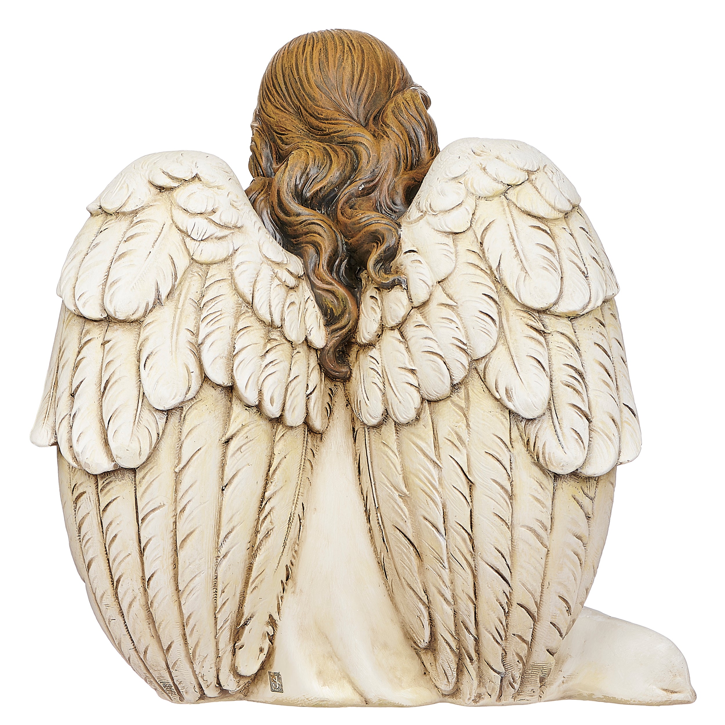 Joseph's Studio Angel With Cardinal Garden Statue
