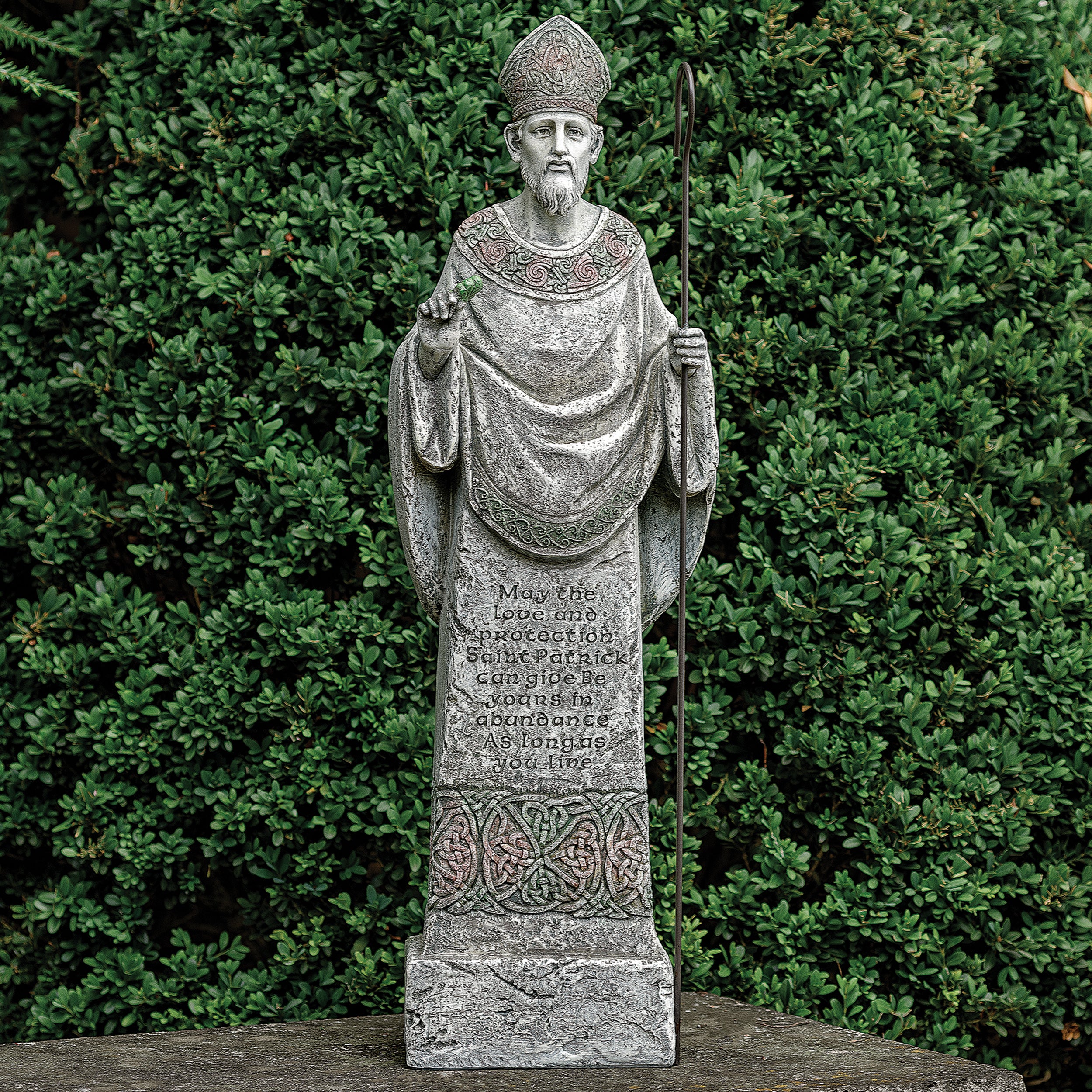Joseph's Studio St. Patrick Garden Statue