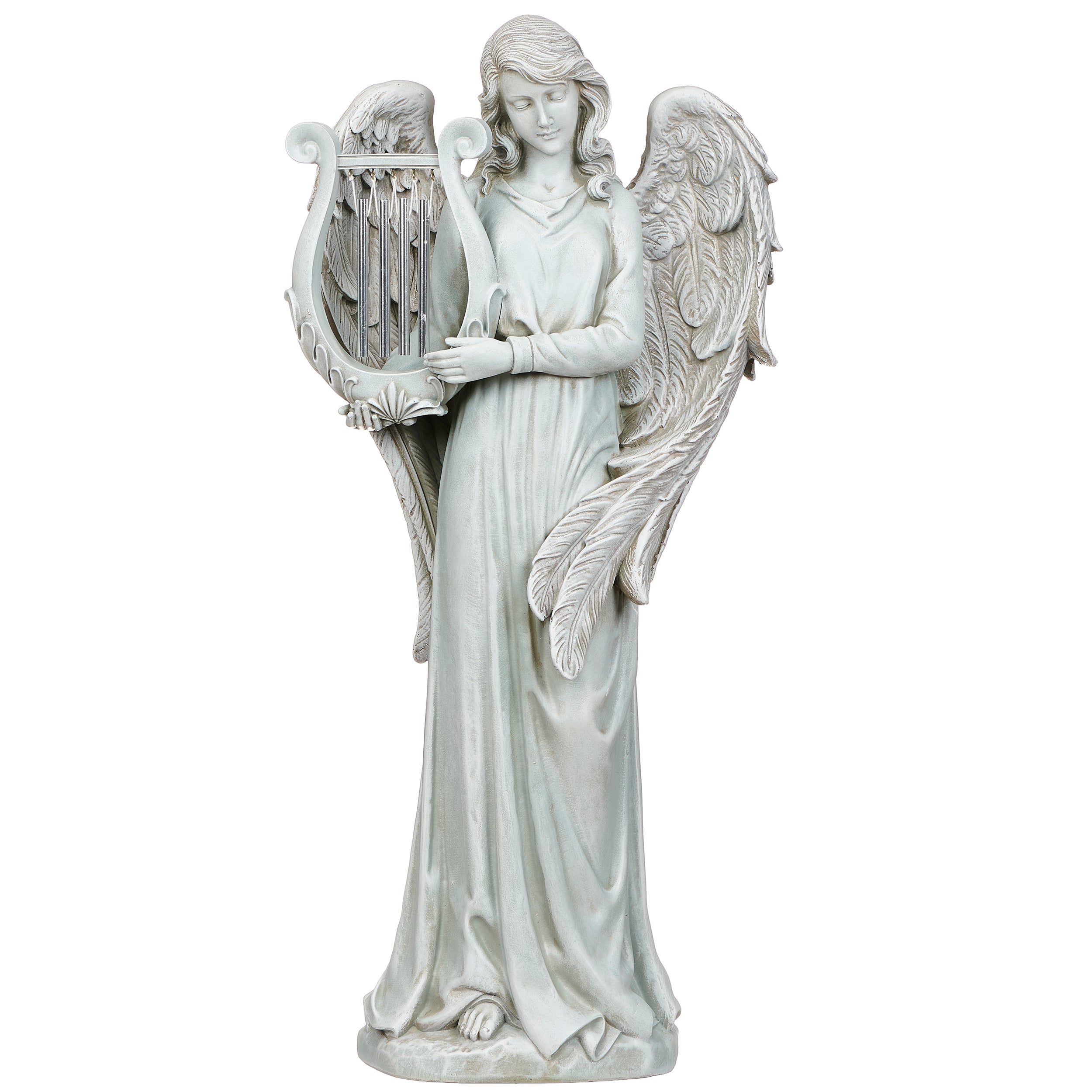 Joseph's Studio Standing Angel with Chimes Garden Statue