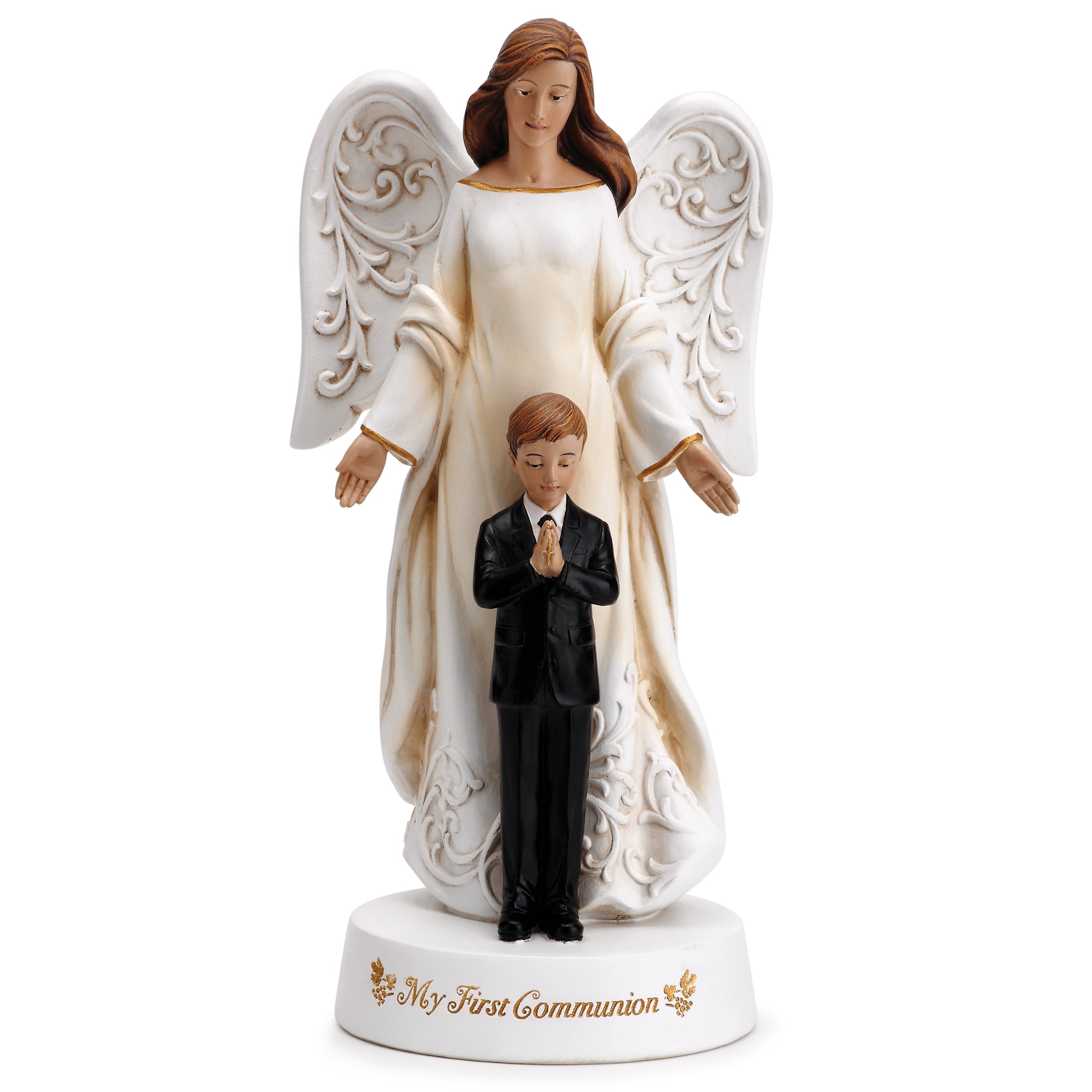 Joseph's Studio Angel with Boy First Communion Figure