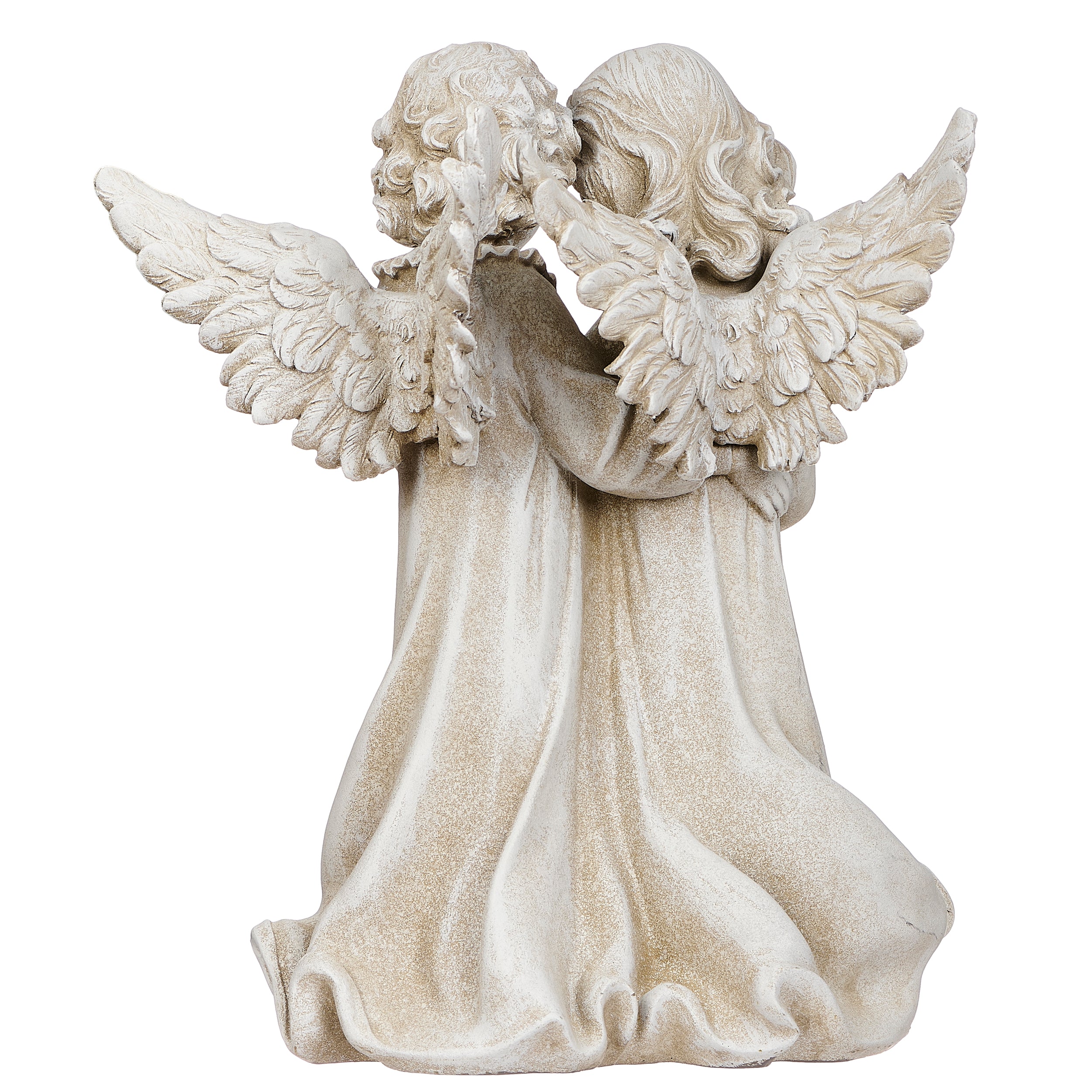 Joseph's Studio Angels With Bird Garden Statue