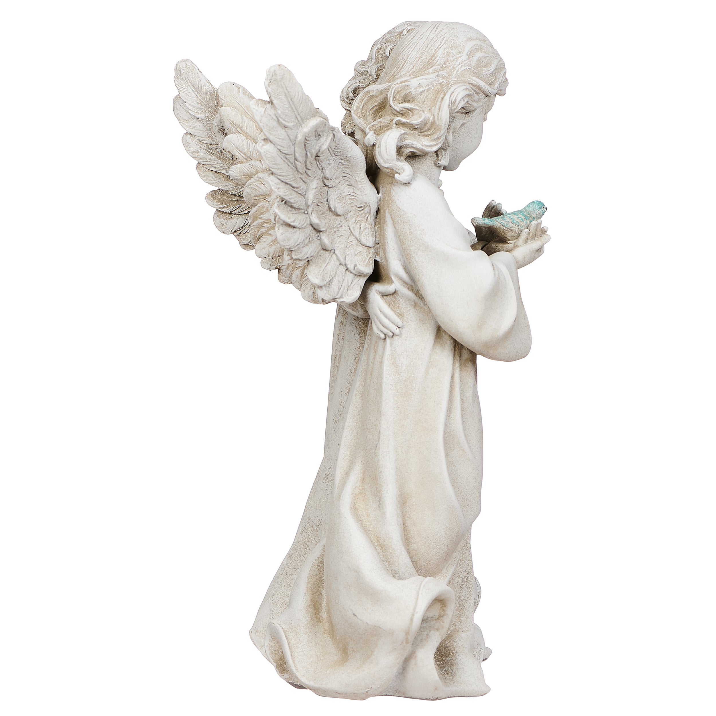 Joseph's Studio Angels With Bird Garden Statue