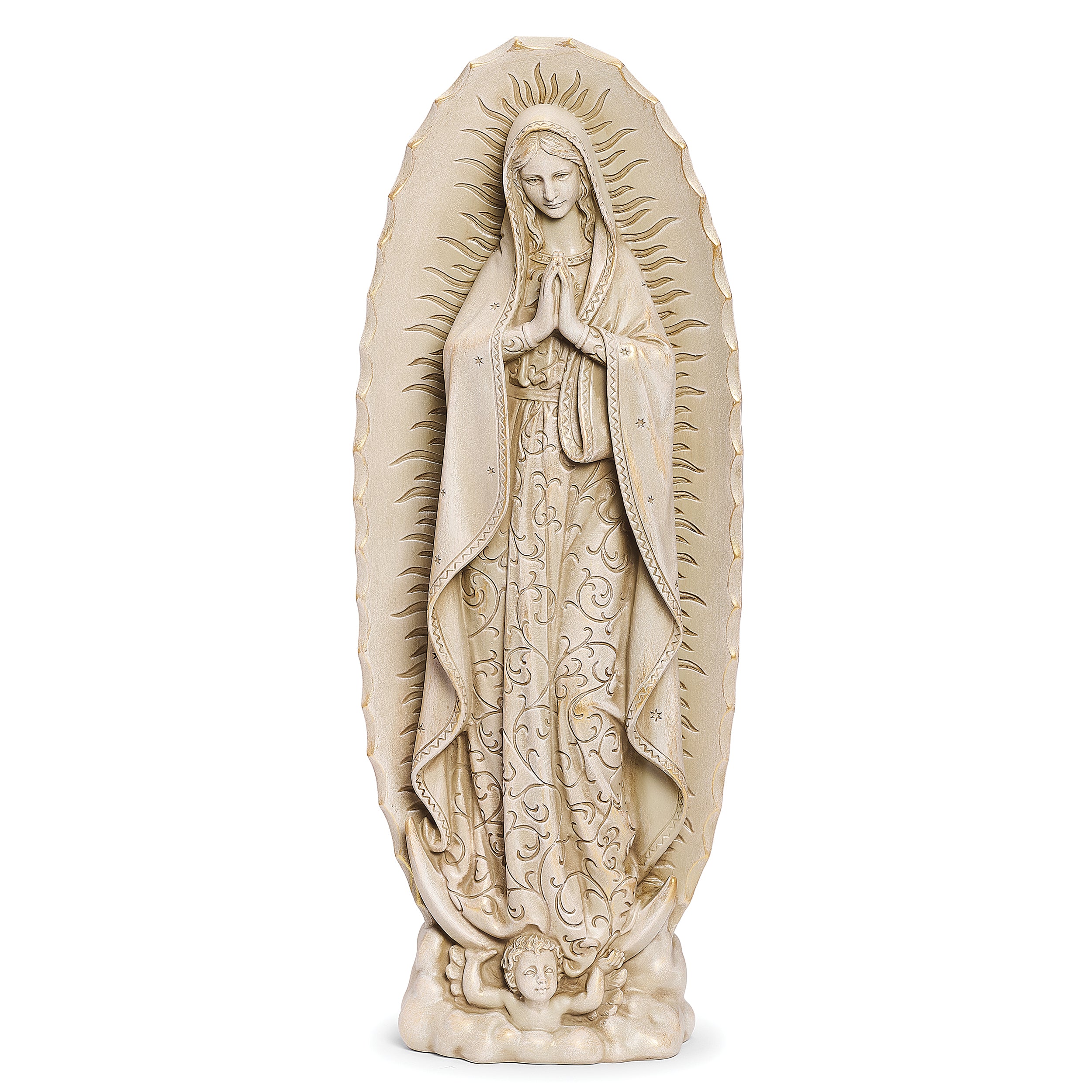 Joseph's Studio Our Lady of Guadalupe Figure with Antique Gold Finish - Renaissance Collection