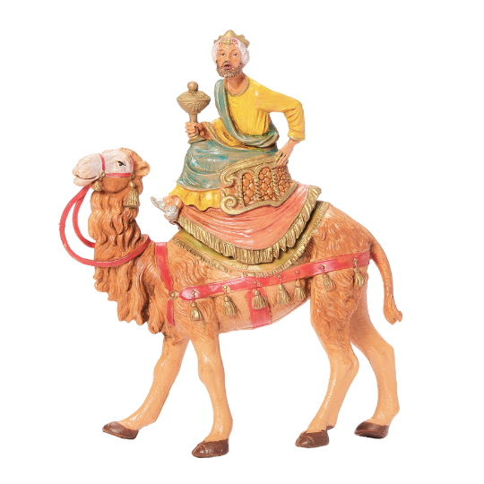 Fontanini Three Kings on Camels Set - 5" Scale