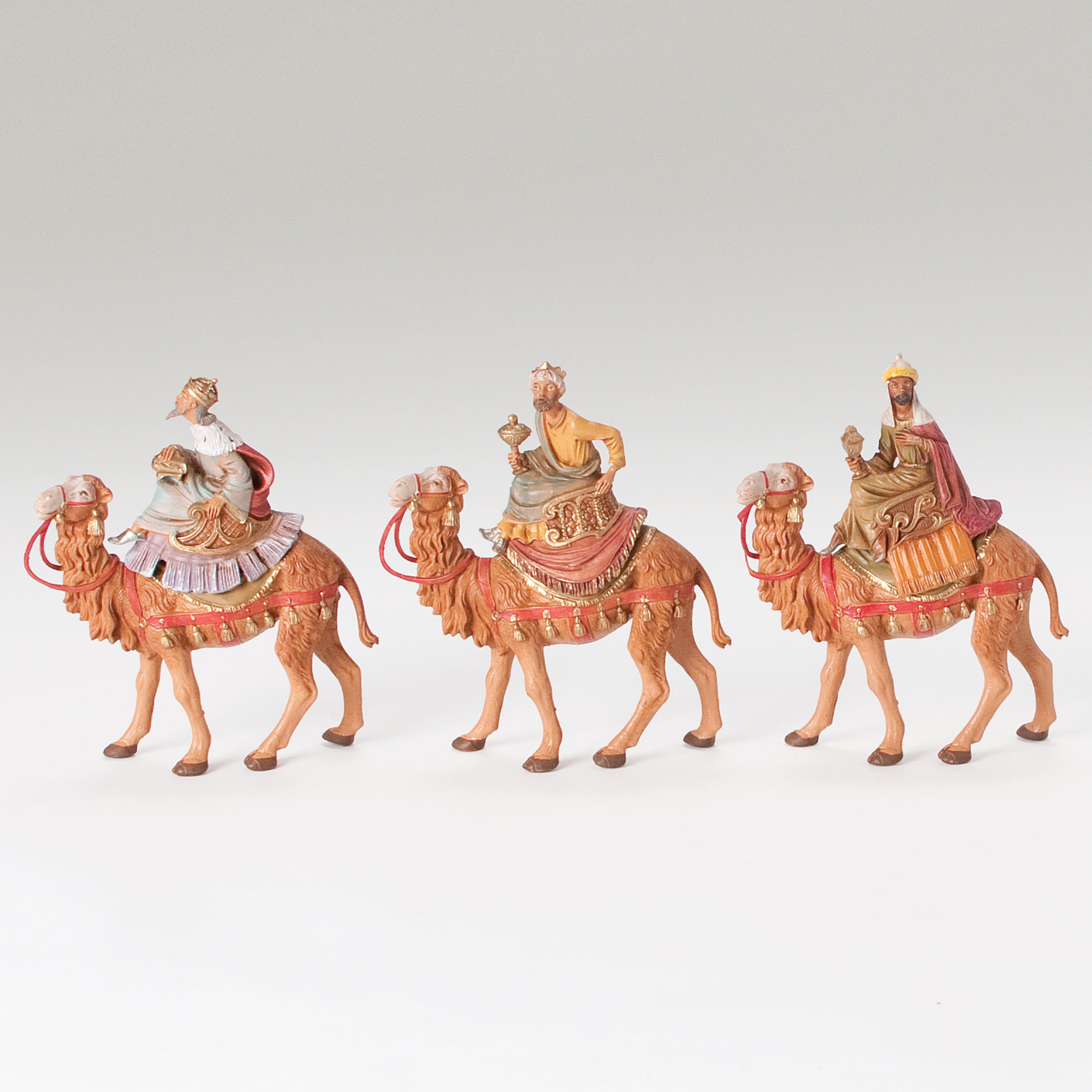 Fontanini Three Kings on Camels Set - 5" Scale