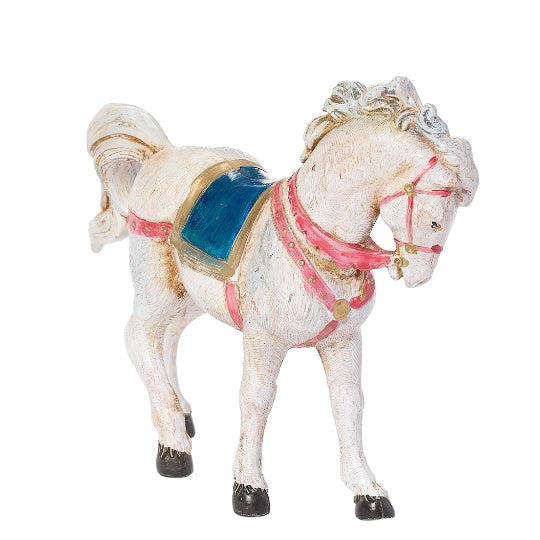 Fontanini White Horse with Blanket - 5" Scale