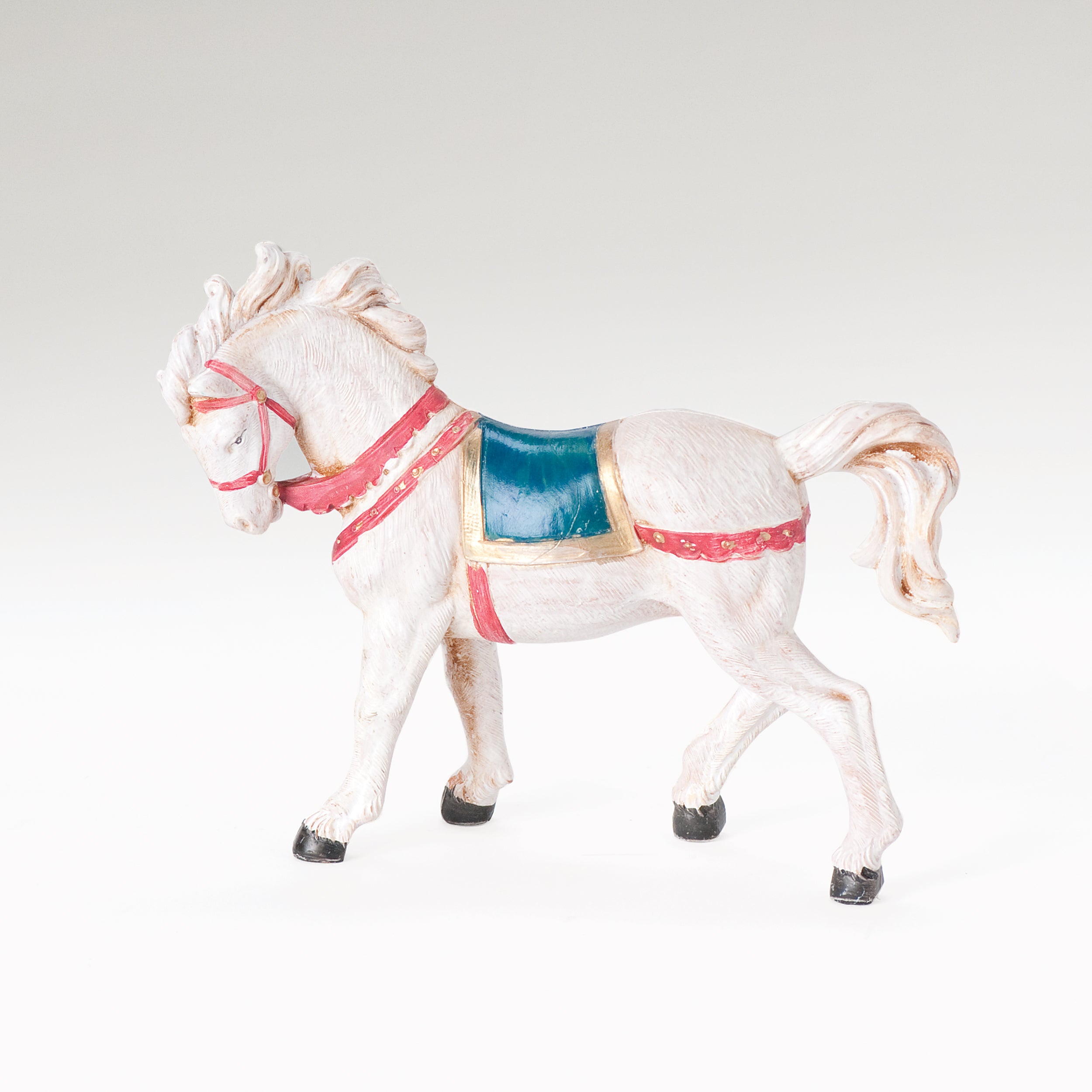 Fontanini White Horse with Blanket - 5" Scale