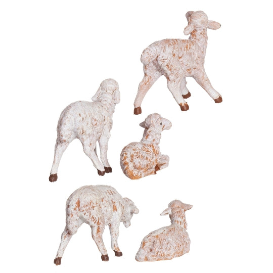 Fontanini White Sheep Variety Set - 5" Scale