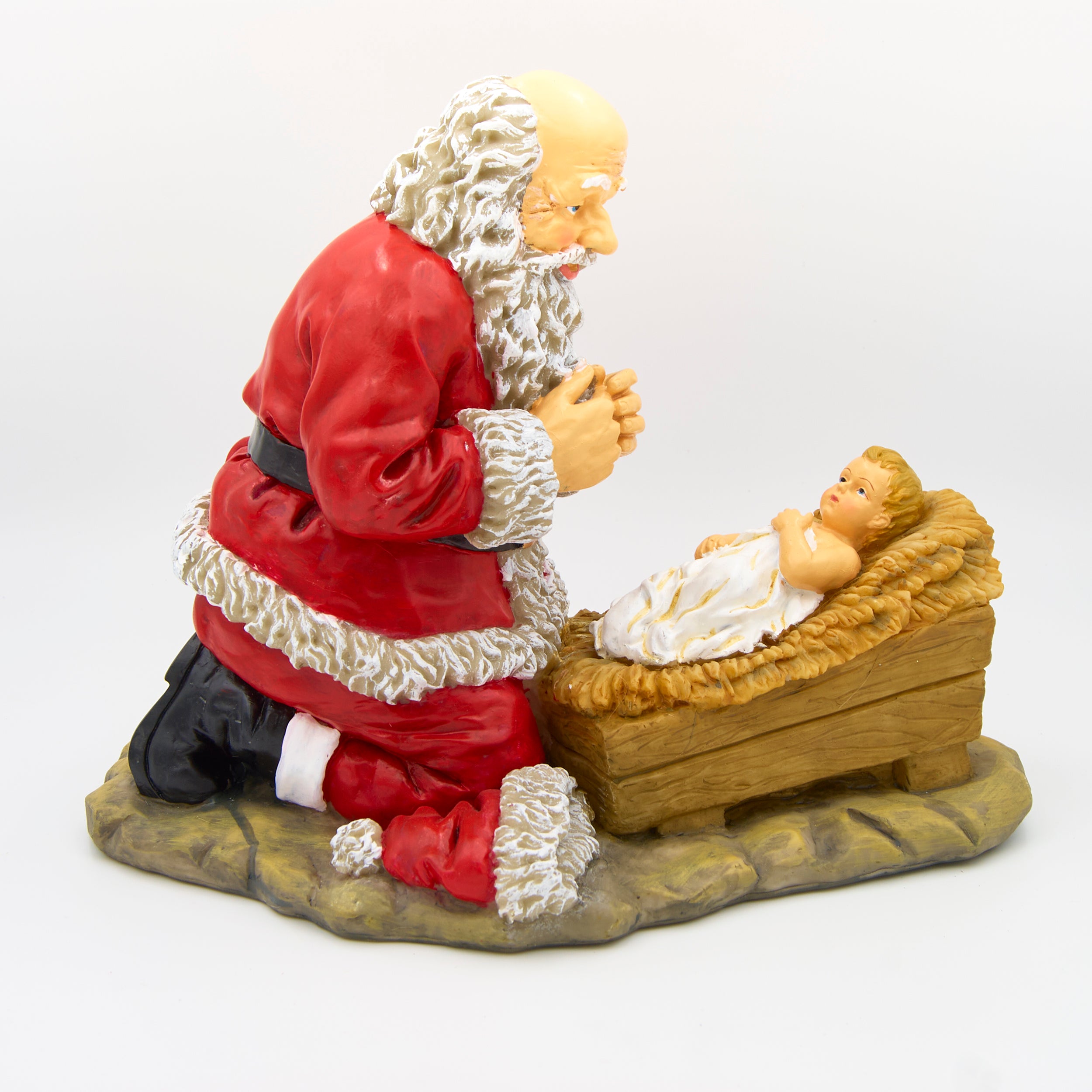 Kneeling Santa Figure