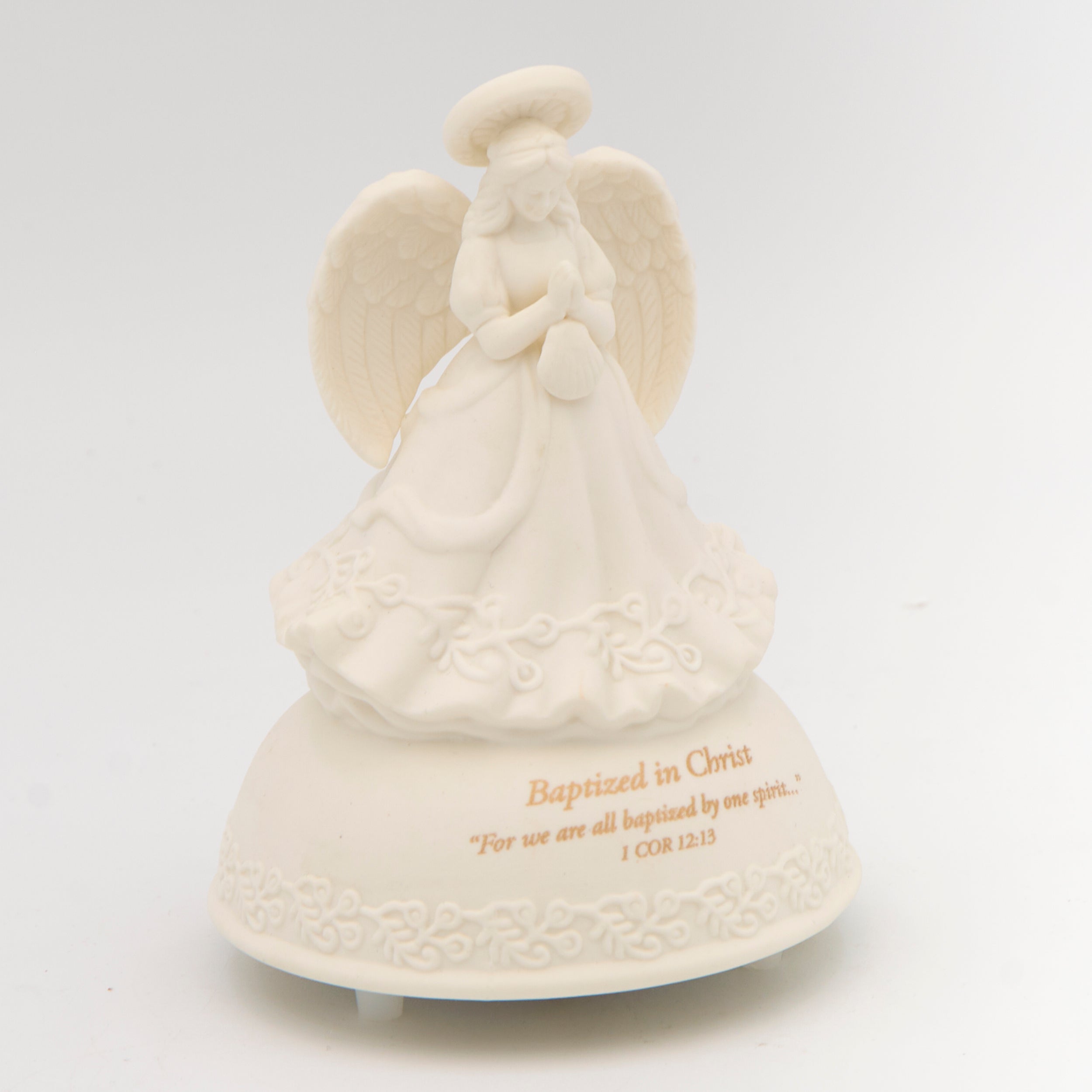 Baptized in Christ Porcelain Musical Angel