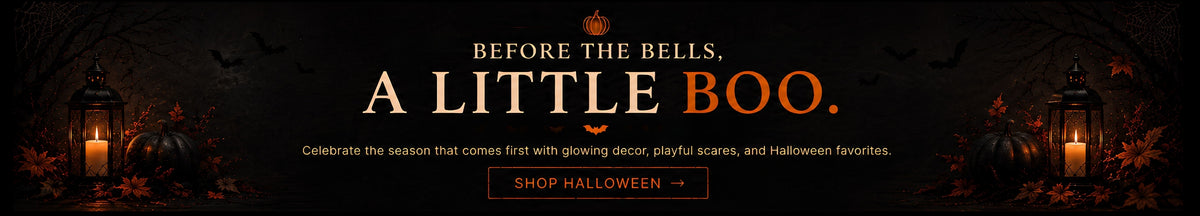 Halloween promotional banner with the text 'Before the Bells. A Little Boo.