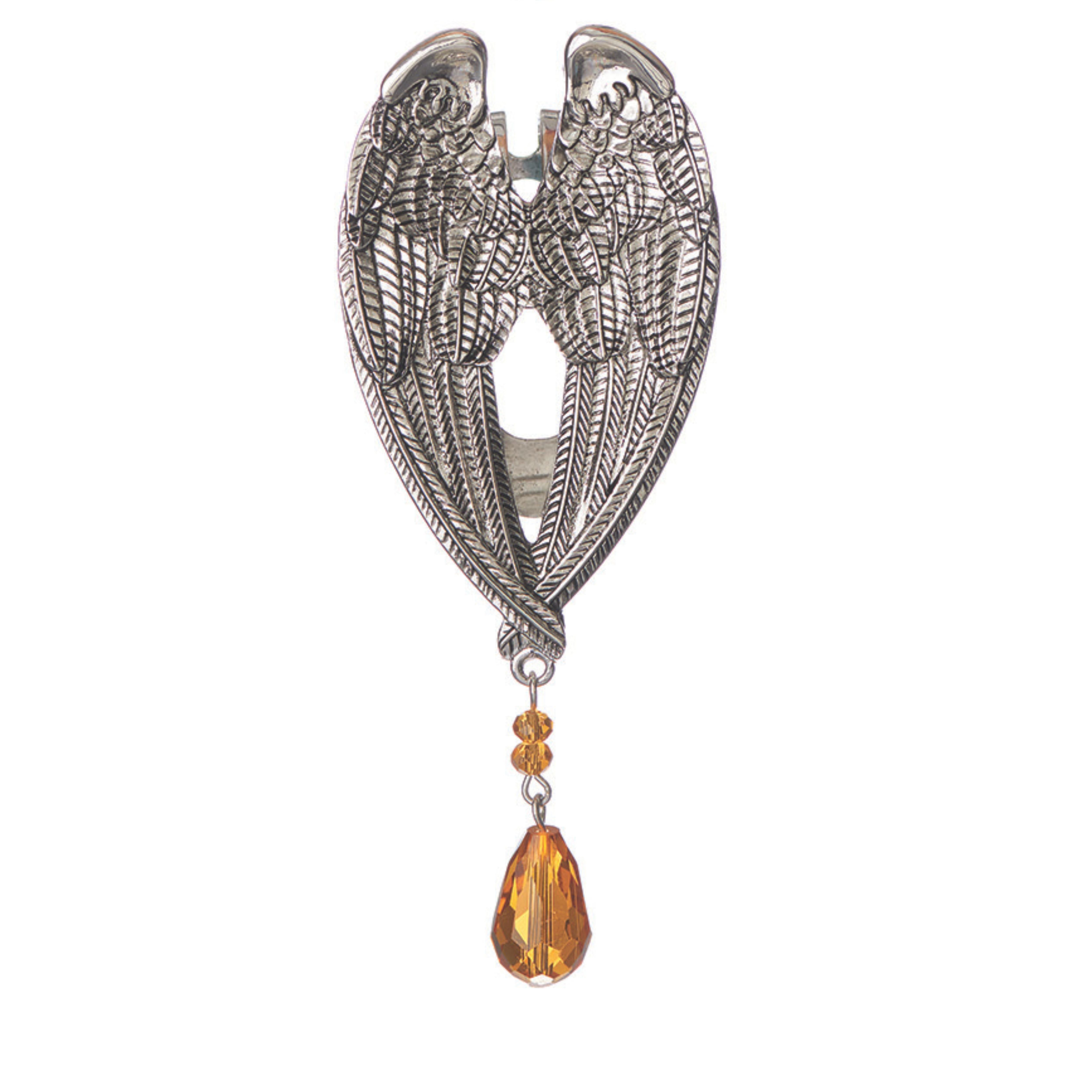 Angel Wings Birthstone Visor Clip