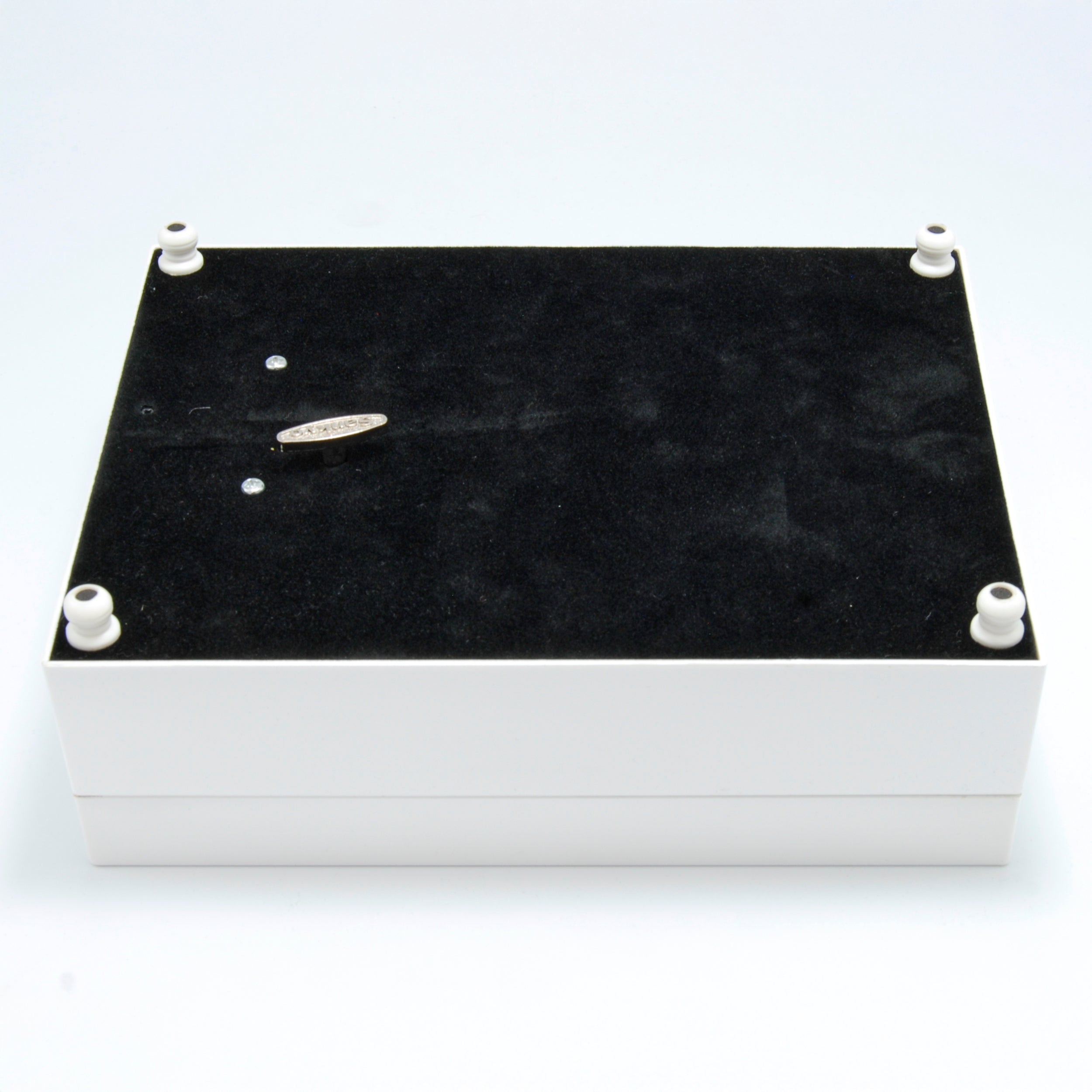 Daughter White Jeweled Music Box- "Clair de Lune” Tune