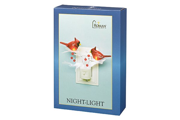 Roman Lights - Cardinals on Branch Night-Light, 5.5"H