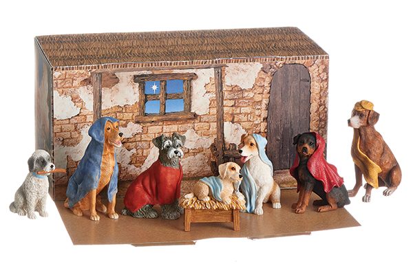 Roman - Canine Creche Set,
7-PC Set, 3.5"H, Resin